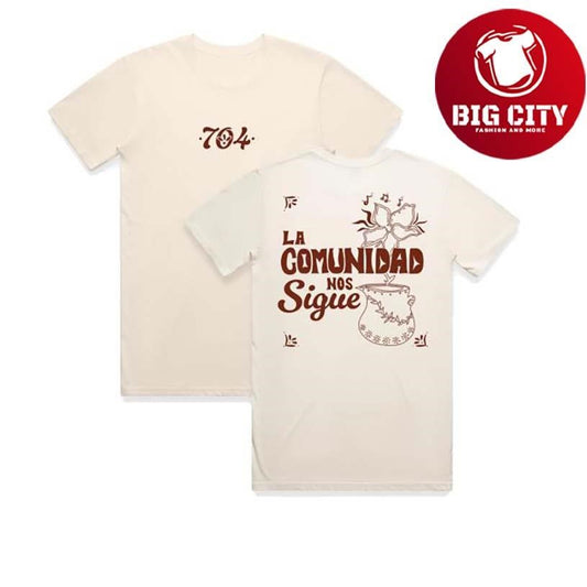 704 La Comunidad Nos Sigue Two Sided Shirt