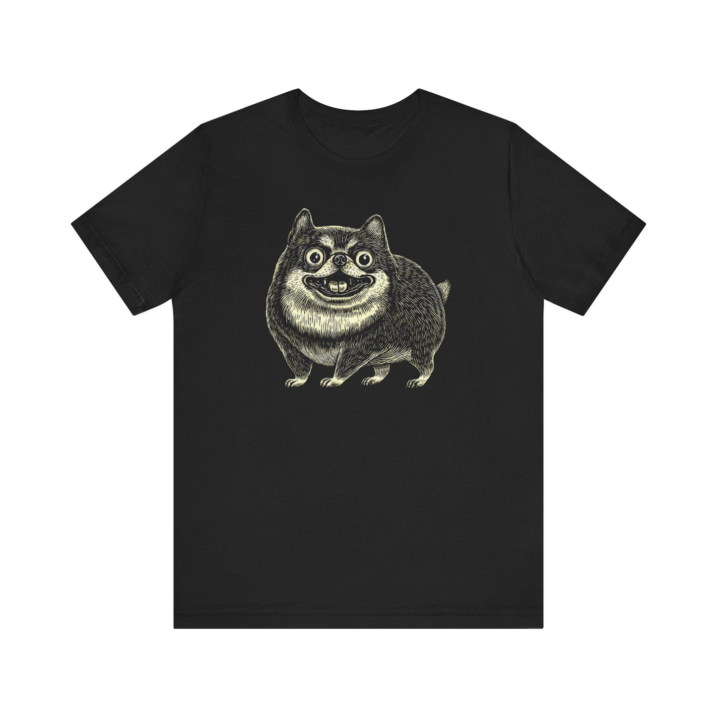 Quirky Smiling Shiba T-Shirt Ã¢â‚¬â€œ Funny Cartoon Dog Tee