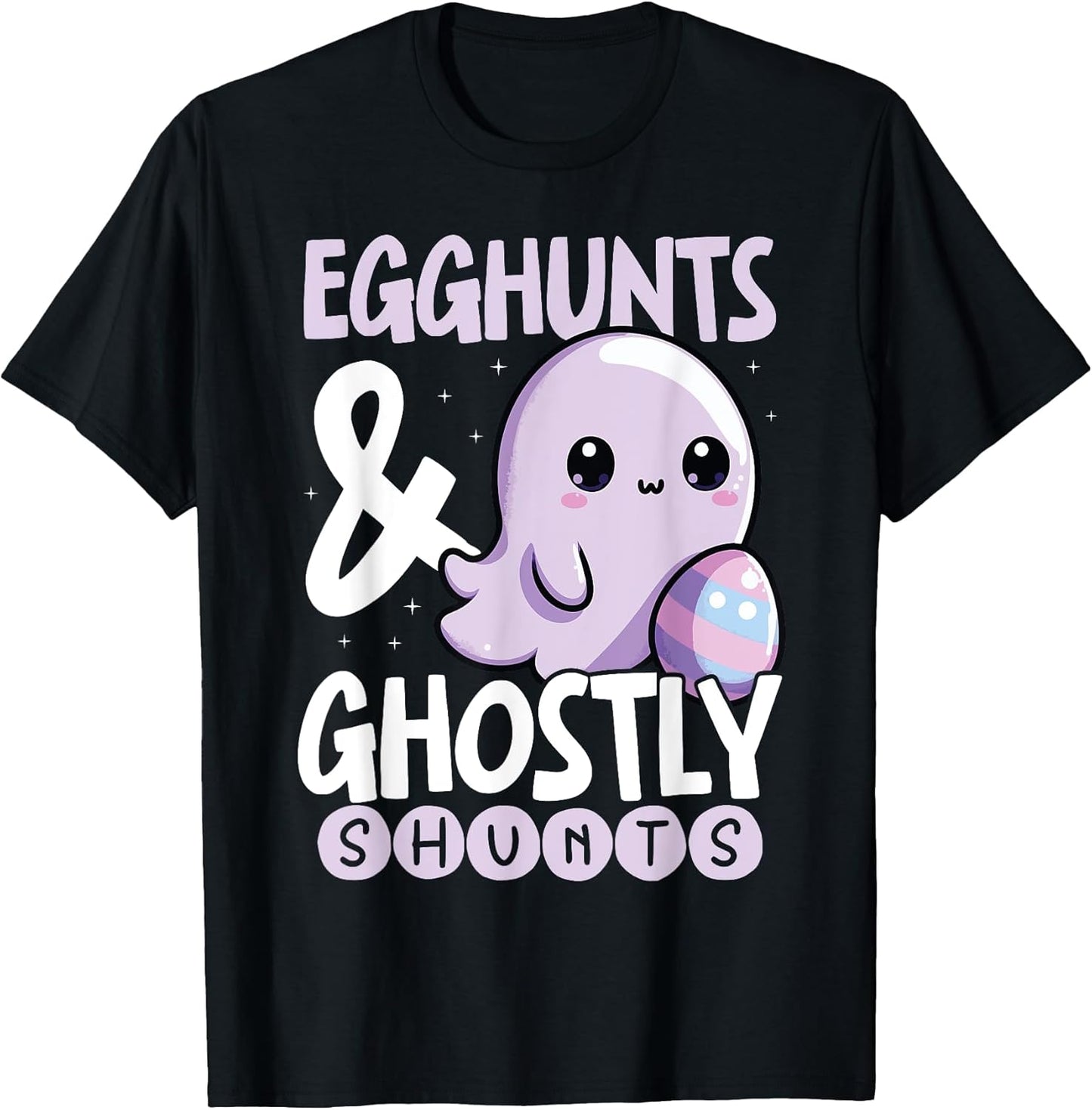 Egg Hunts and Ghostly Shunts Cute Ghost Easter T-Shirt