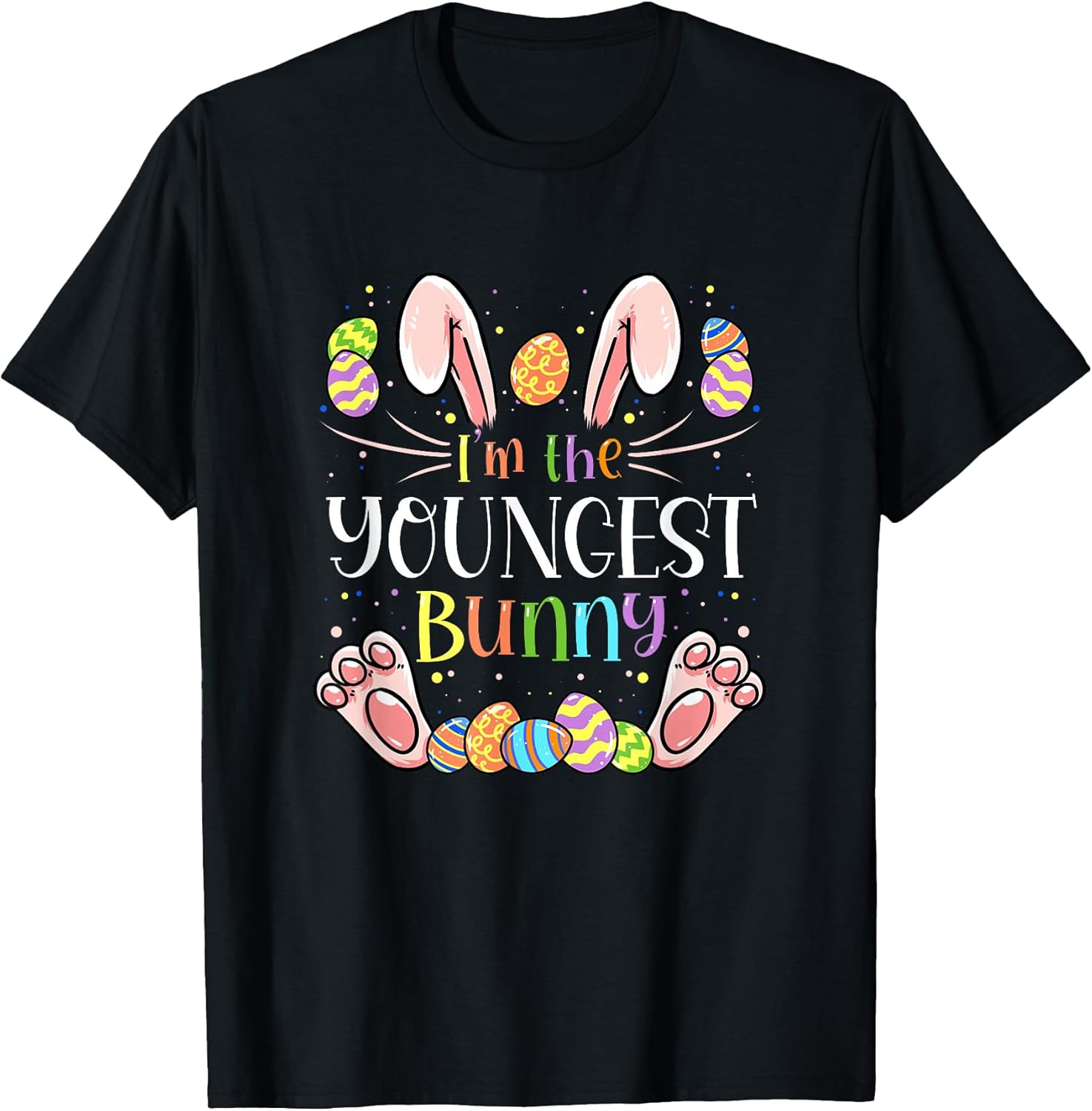 I'm The Youngest Bunny Matching Family Easter Party T-Shirt