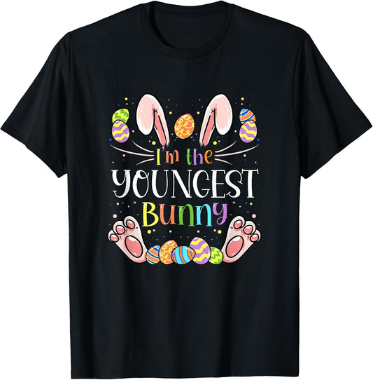 I'm The Youngest Bunny Matching Family Easter Party T-Shirt
