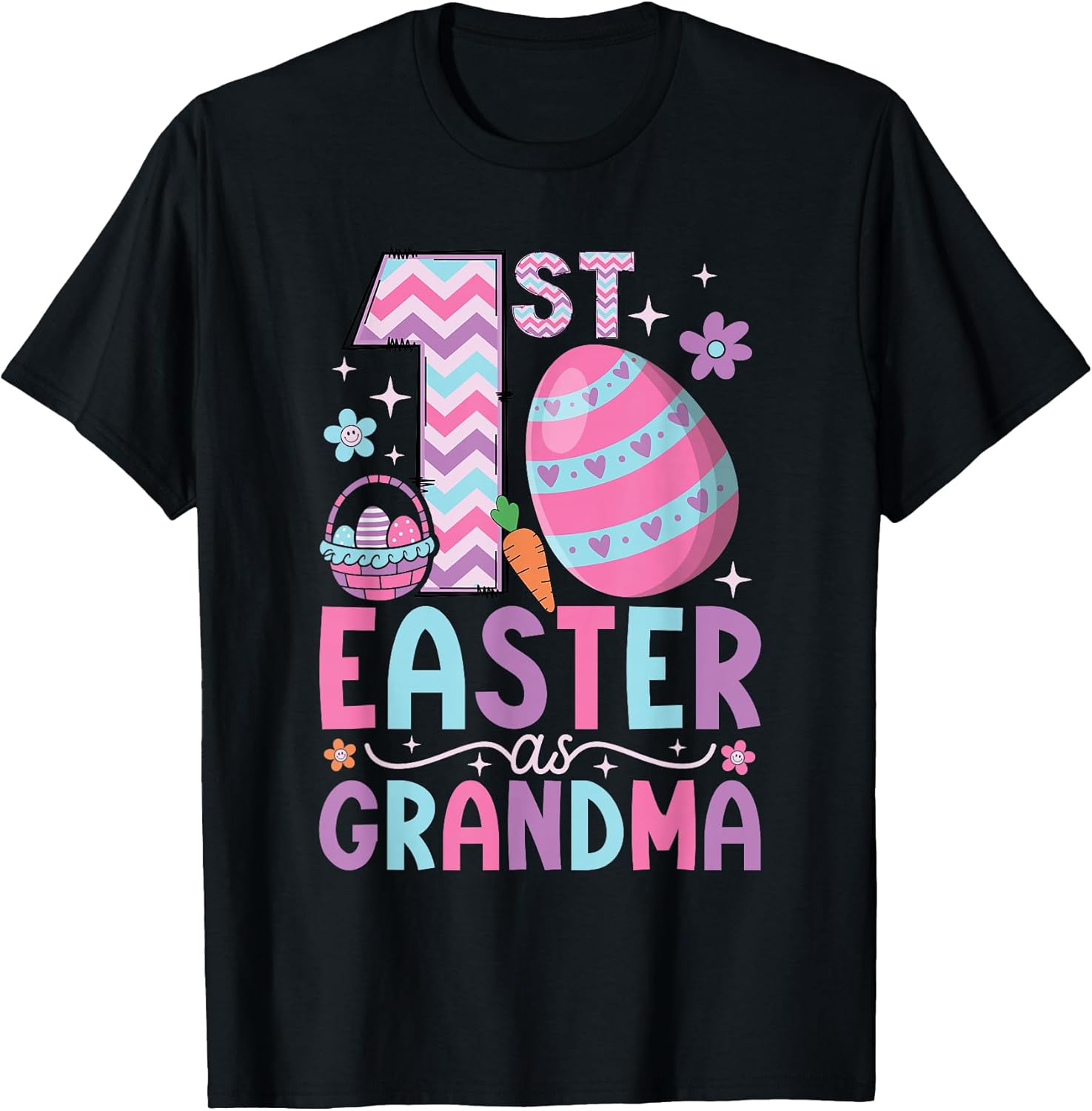 First Easter As Grandma Matching Family 1st Easter Grandma T-Shirt