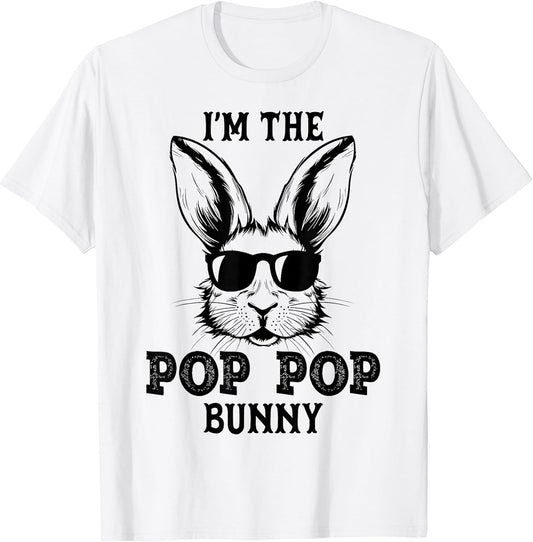 Pop Pop Bunny Matching Family Group Easter Day Gifts T-Shirt