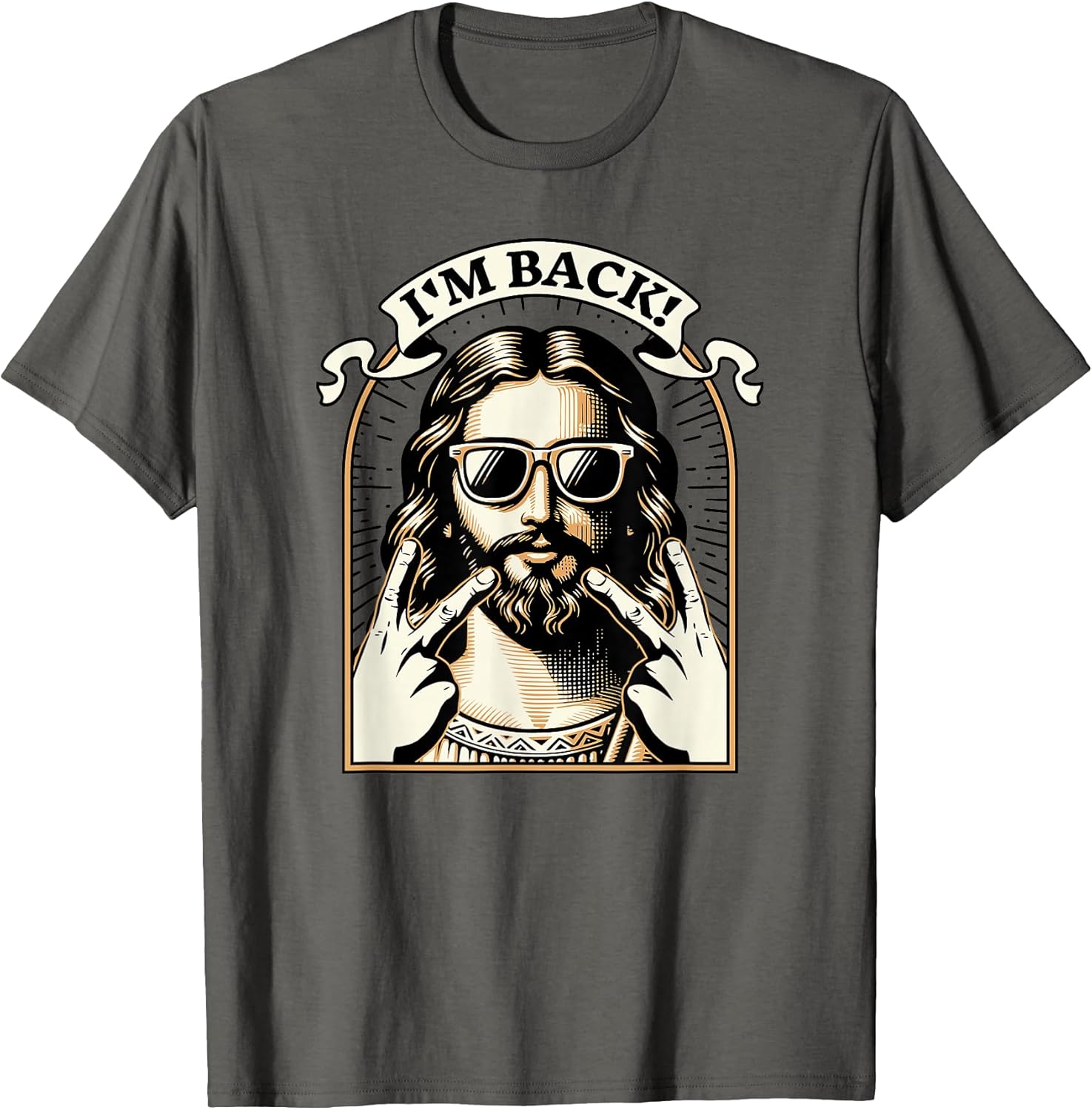 I'm Back Jesus Christ - Funny Easter Day Christian T-Shirt, Small