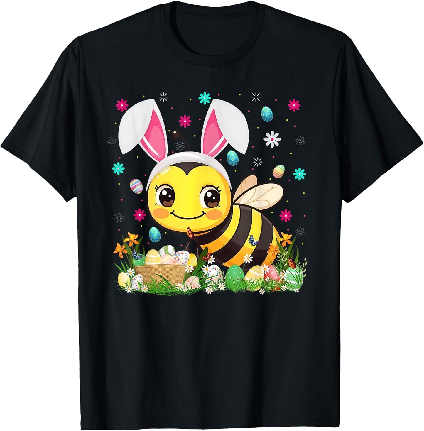 Bumble Bees Easter Egg Hunt Bunny Ear Bumble Bees Easter T-Shirt