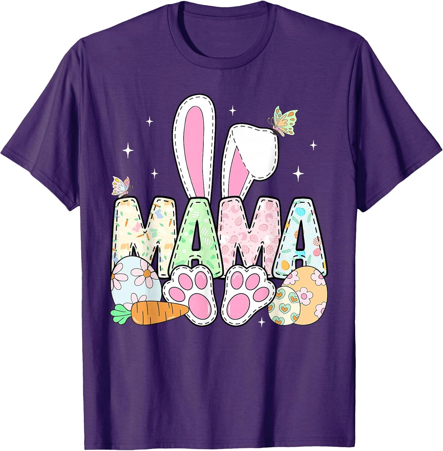 Easter Bunny Mama Spring Eggs Hunting Family Matching Easter T-Shirt