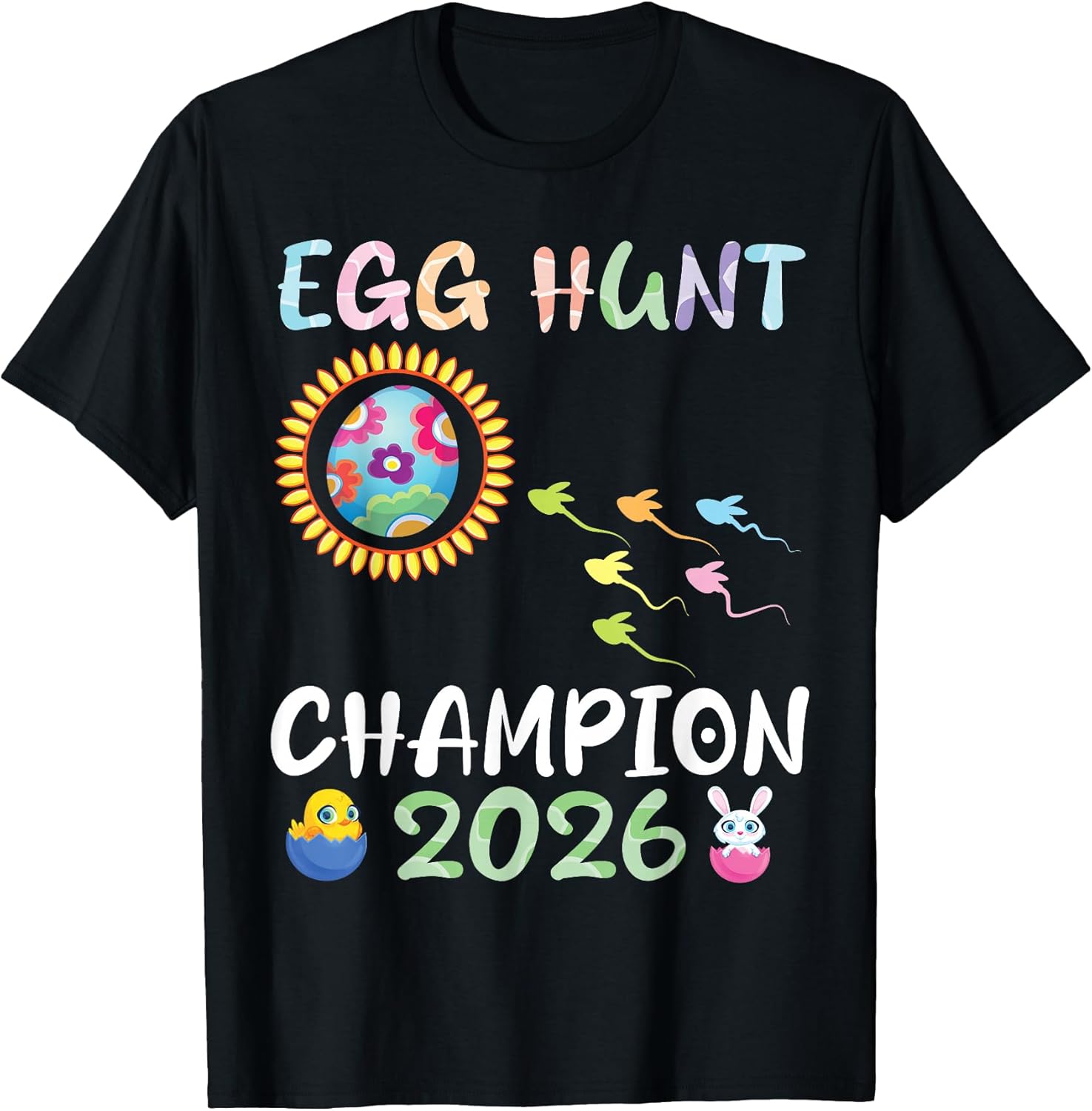 Egg Hunt Champion 2026 Easter Pregnancy Mother Father Hunter T-Shirt
