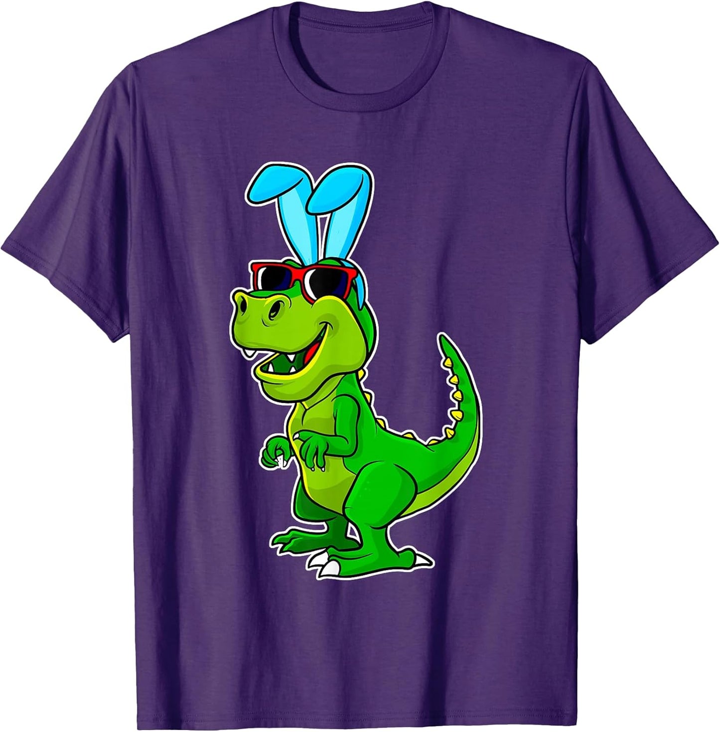 T Rex Easter Bunny Funny Dinosaur Boys Basket Stuffers Kids T-Shirt