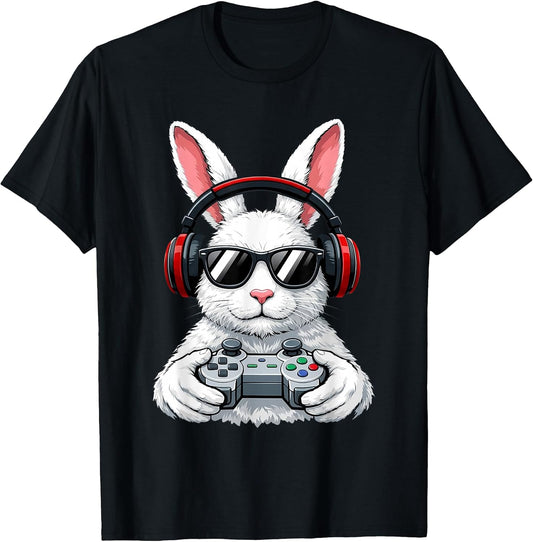 Easter Video Game Bunny Eggs Hunt Game Kiver Boys Men Kids T-Shirt