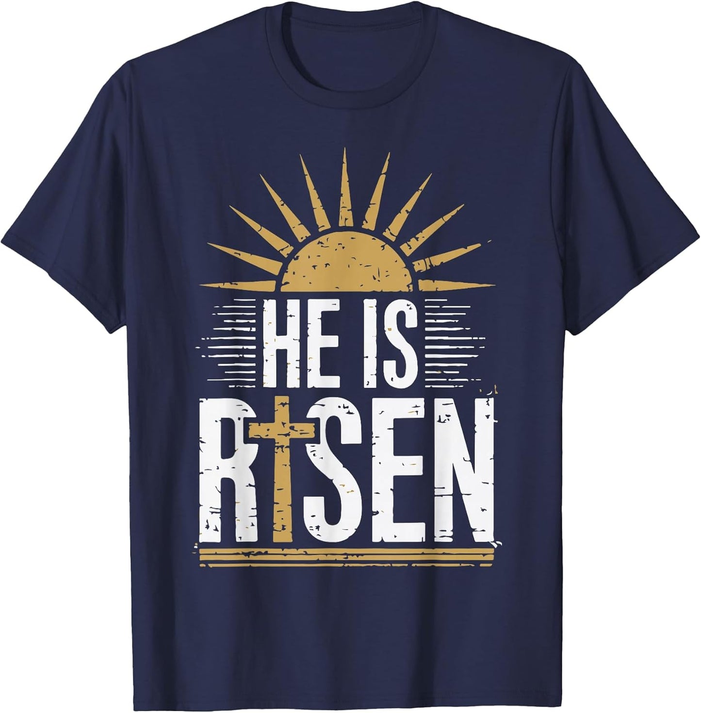 Jesus He Is Risen Christian Easter Men Women Toddler Easter T-Shirt