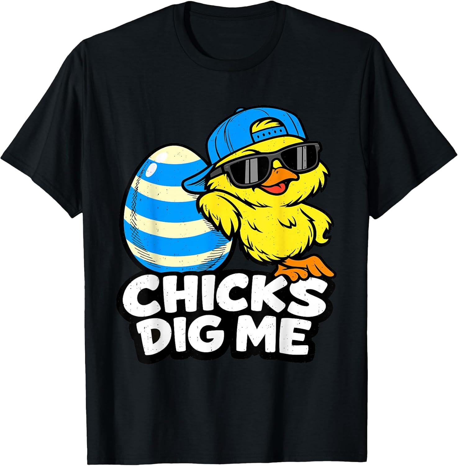 Cool Chick Sunglasses Funny Easter Day Men Boys Kids Toddler T-Shirt