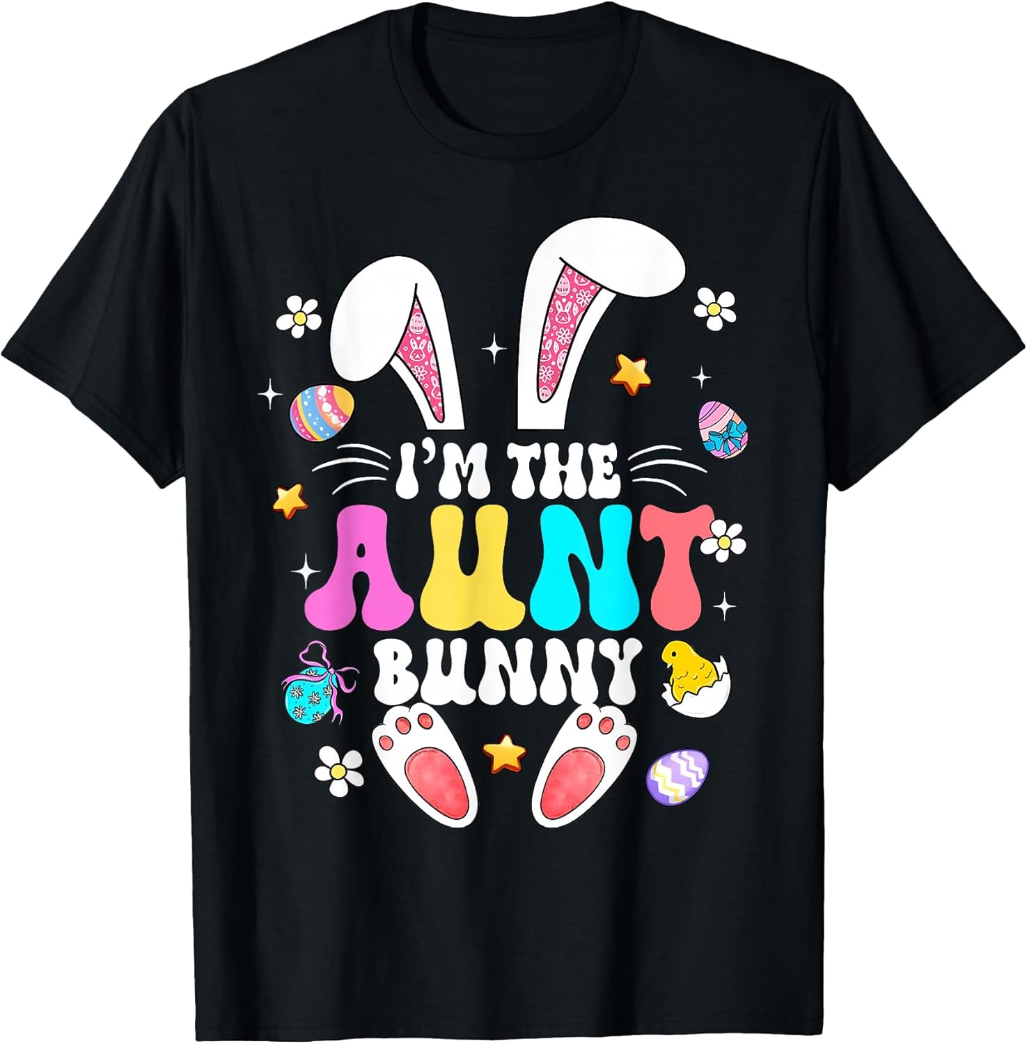 I'm The Aunt Bunny Matching Family Happy Easter Women T-Shirt