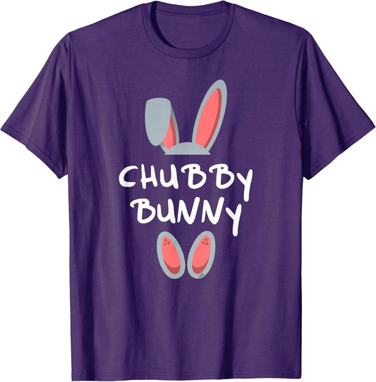 Chubby Bunny Easter Gift Group Matching Family Easter Bunny T-Shirt