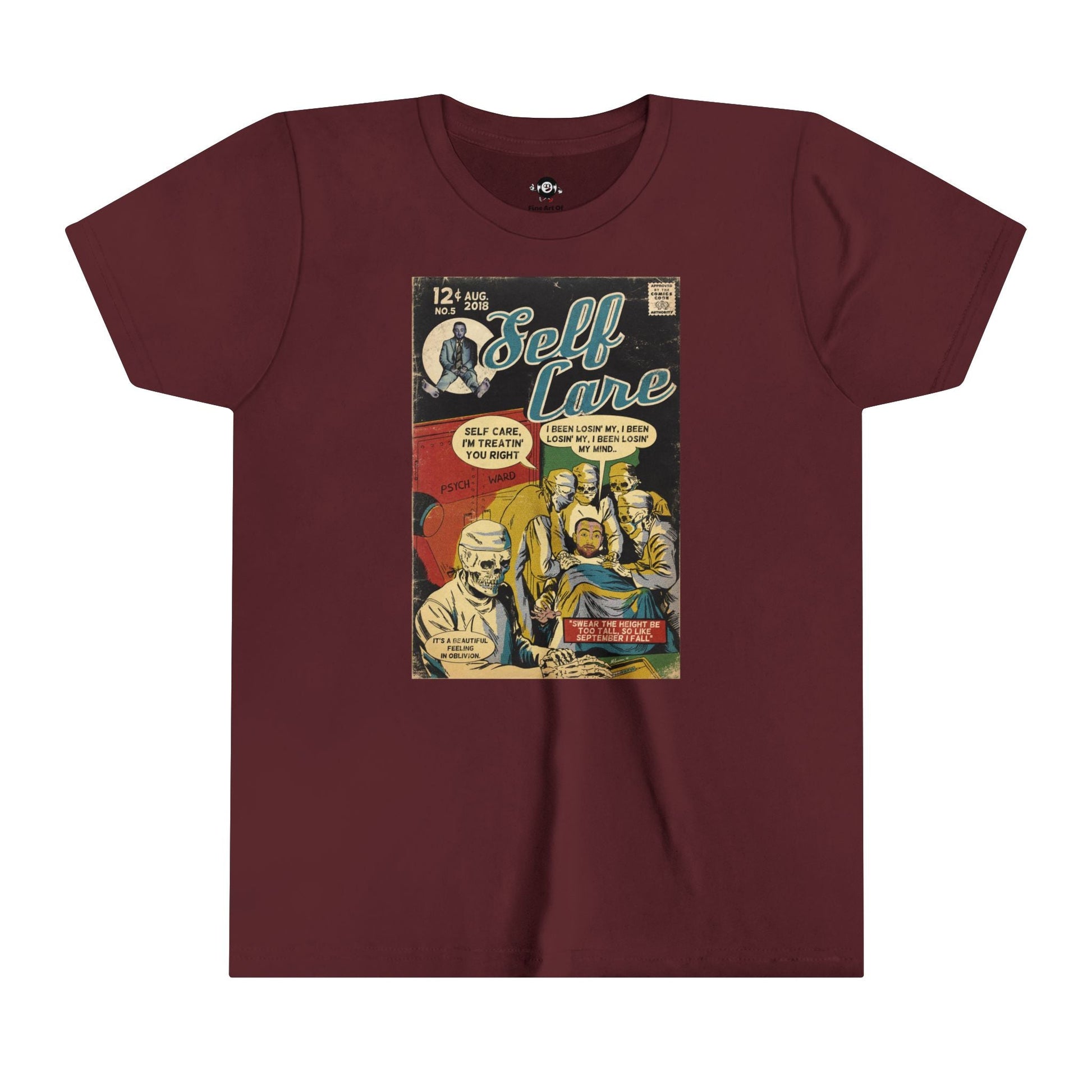 KIDS - Self Care - Youth Short Sleeve Tee - clothing by TeeHivey.com (Image 5)