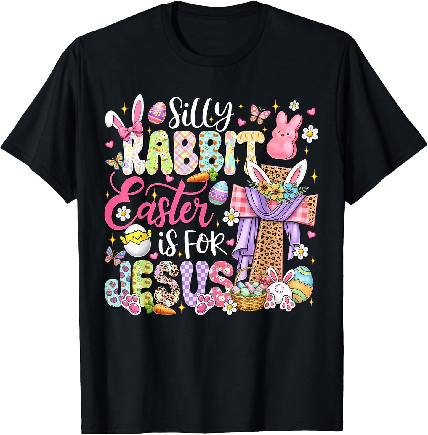 Silly Rabbit Easter is for Jesus Cute Bunny Christian Easter T-Shirt