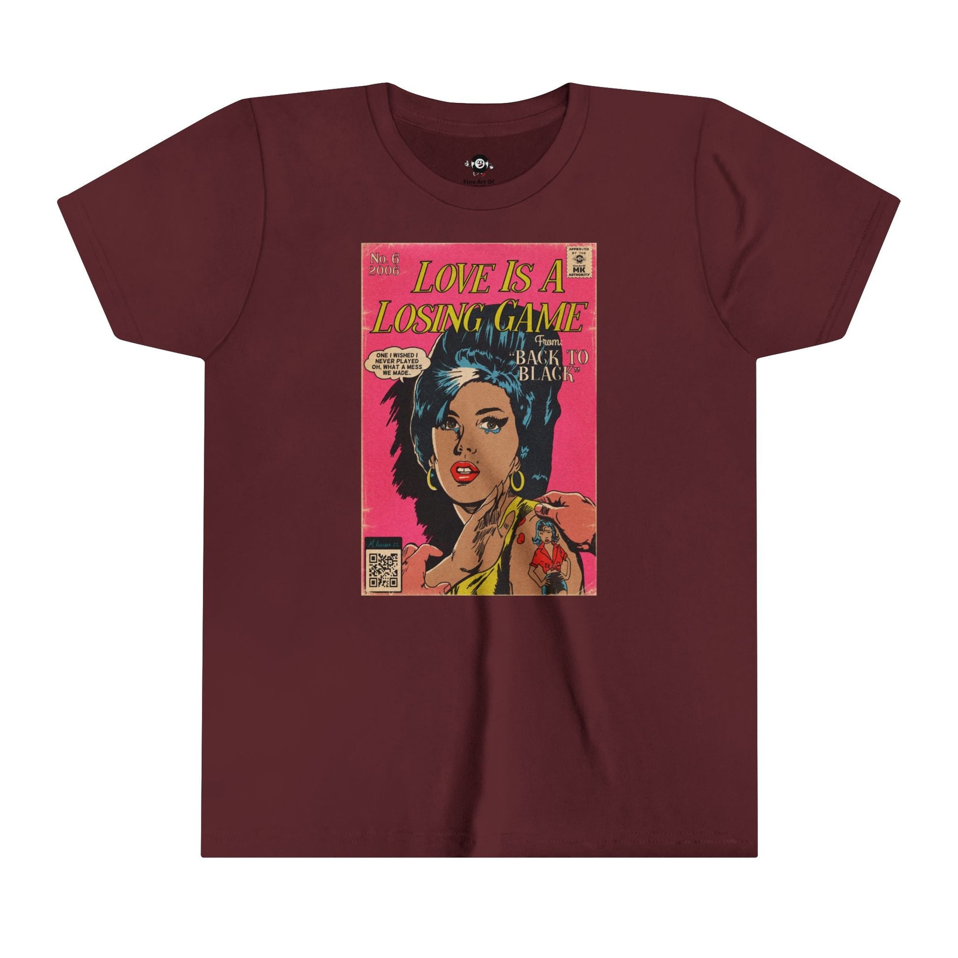 KIDS - Love is a Losing Game - Youth Short Sleeve Tee - clothing by TeeHivey.com (Image 5)