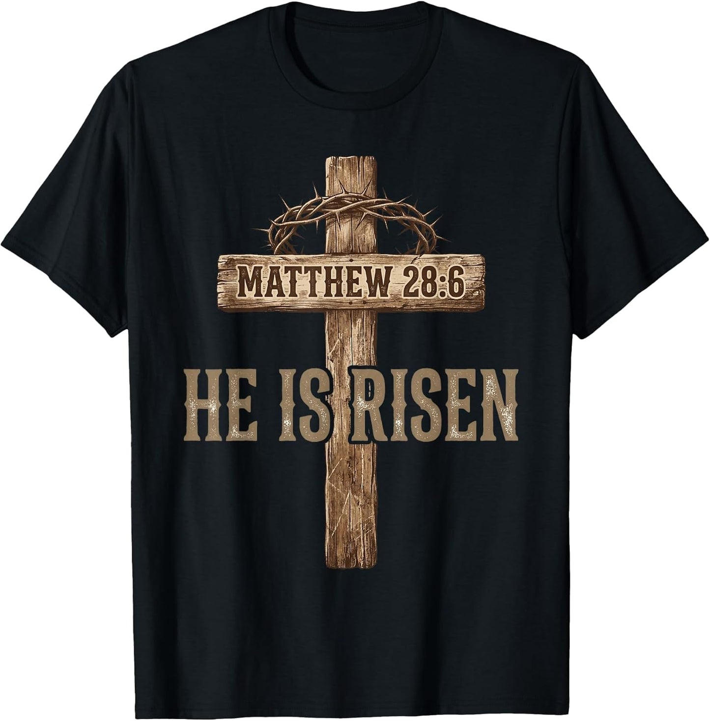He is Risen Easter Design for Christians and Believers T-Shirt