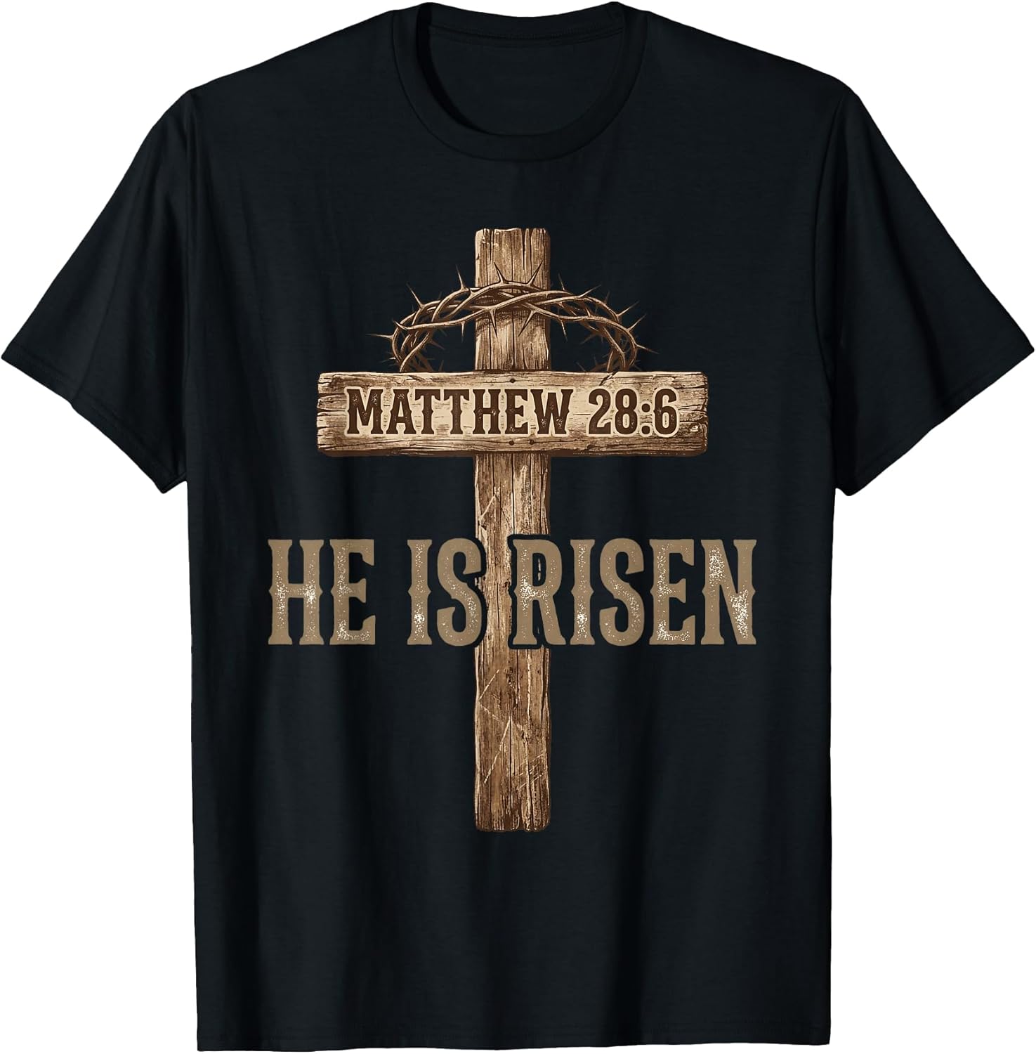 He is Risen Easter Design for Christians and Believers T-Shirt