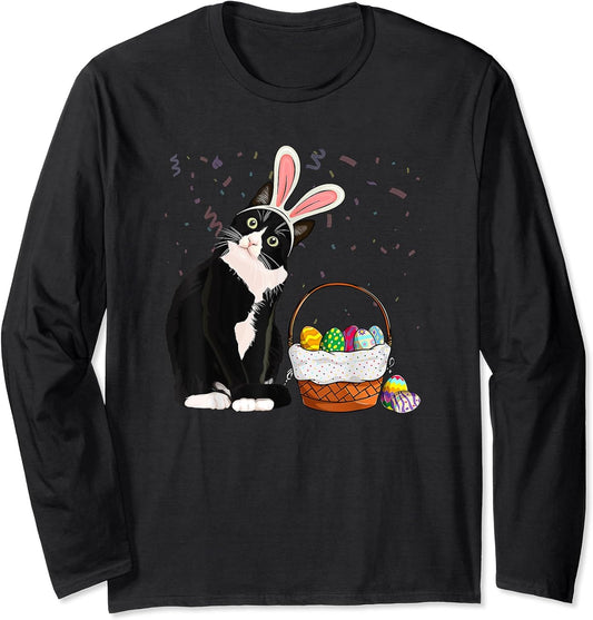 Shirt Men Women Easter Rabbit Long Sleeve T-Shirt