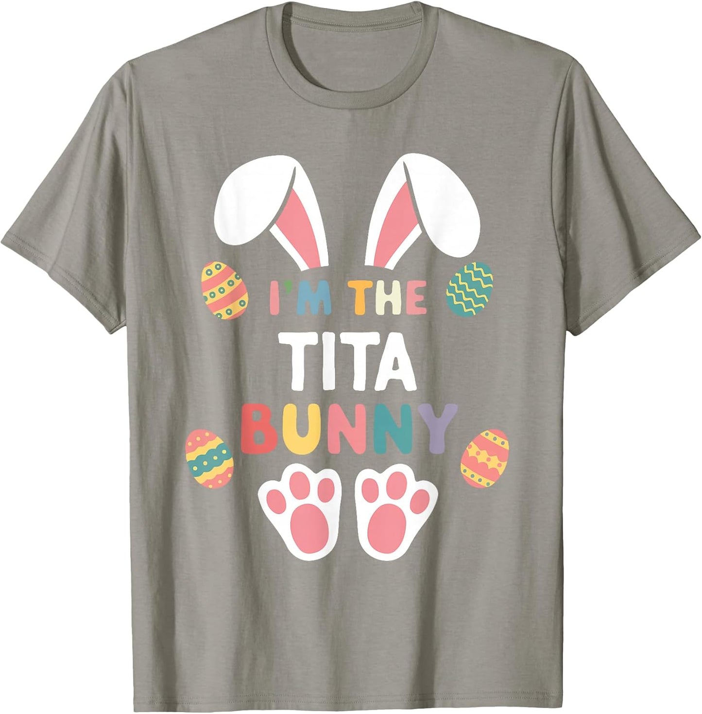 Cute Tita Happy Easter Bunny Matching Family Outfit T-Shirt