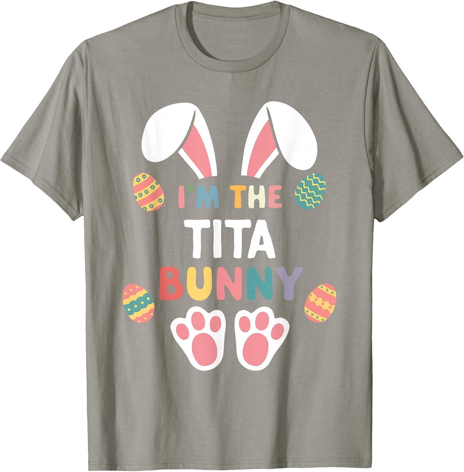Cute Tita Happy Easter Bunny Matching Family Outfit T-Shirt