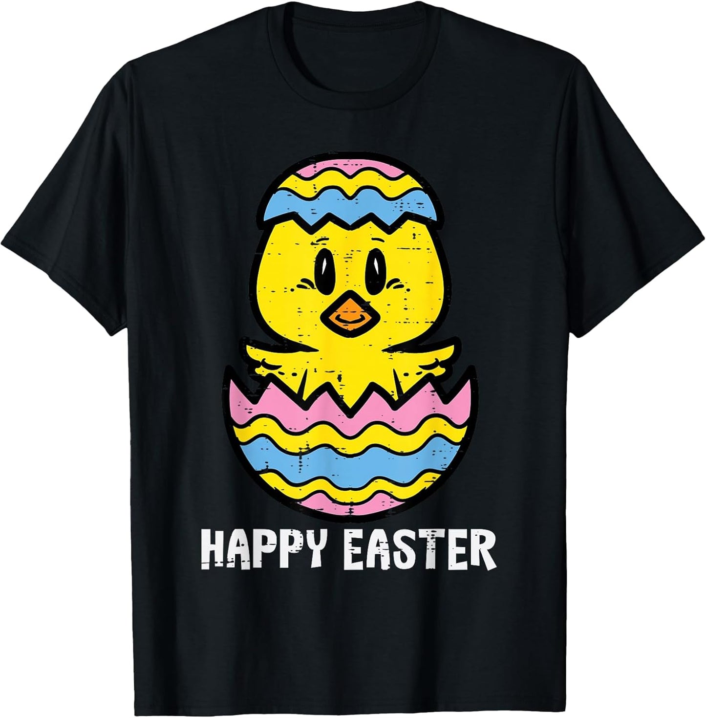 Happy Easter Chick Egg Cute Boys Girls Kids Toddler Women T-Shirt