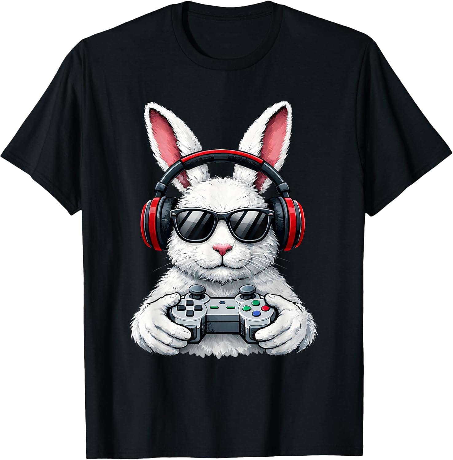 Funny Gaming Game Rabbit Easter Men Boy Toddler Kid T-Shirt