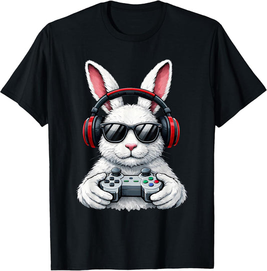 Funny Gaming Game Rabbit Easter Men Boy Toddler Kid T-Shirt