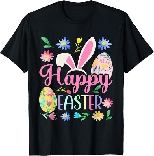 Happy Easter Eggs Men Women Girls Boys Easter Bunny Easter T-Shirt