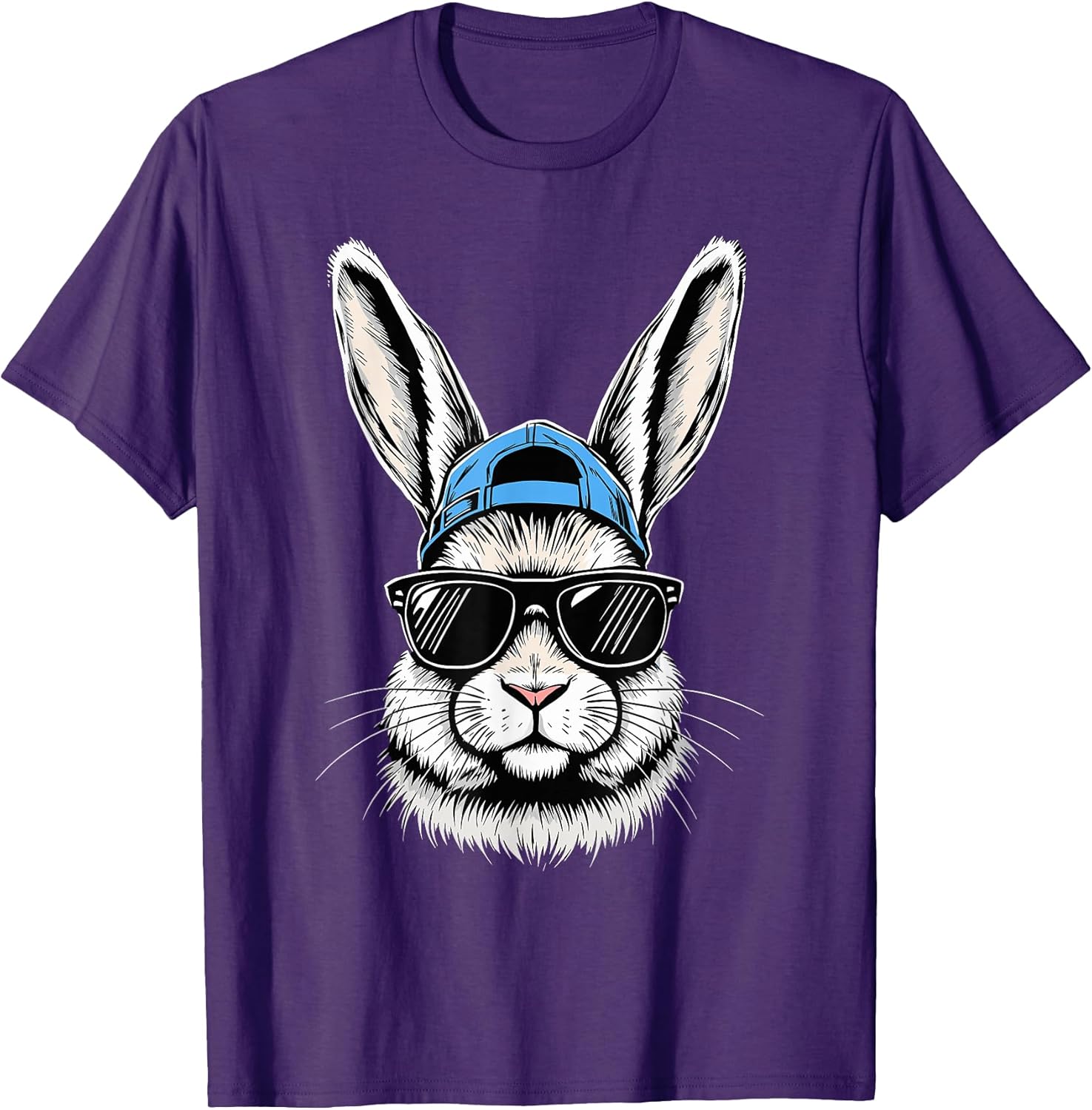 Cool Bunny Face Happy Easter T-Shirt