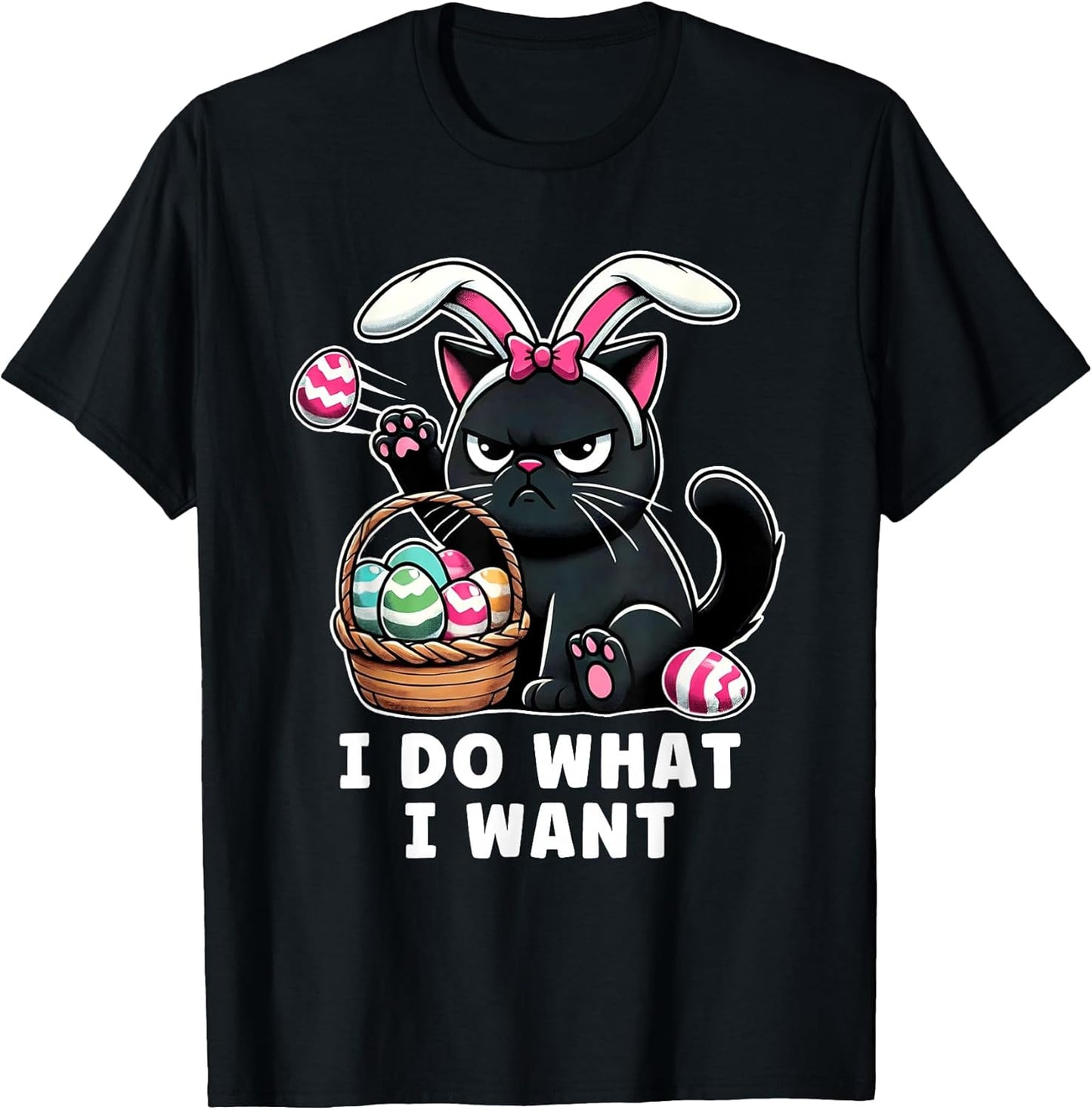 Easter Cat Easter Men Women Husband Adults T-Shirt