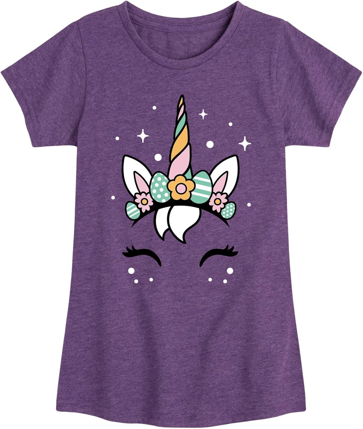 Pastel Easter Unicorn - Toddler and Youth Girls Short Sleeve Graphic T-Shirt