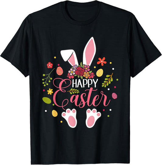 Happy Easter Bunny Easter Egg Hunt Squad Easter Womens Girls T-Shirt