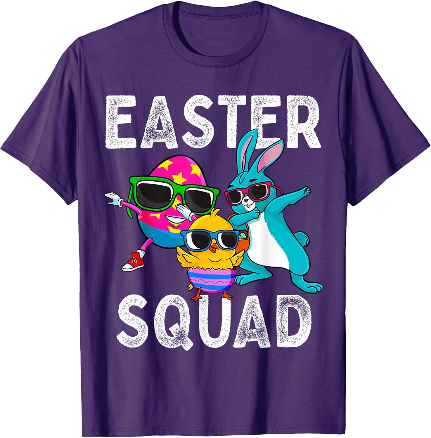 Easter Squad Dabbing Bunny Chick Egg Hunting Matching Family T-Shirt