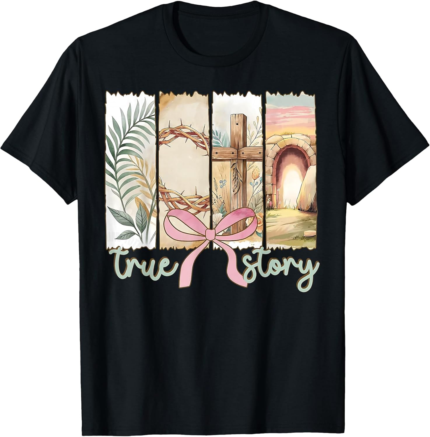 True Story He Is Risen Retro Christian Easter