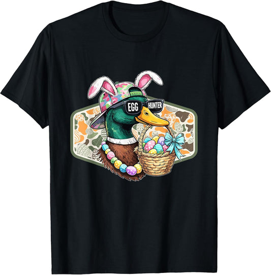 Easter Egg Hunter Cute Bunny Easter Camo Duck Hunting Lover T-Shirt