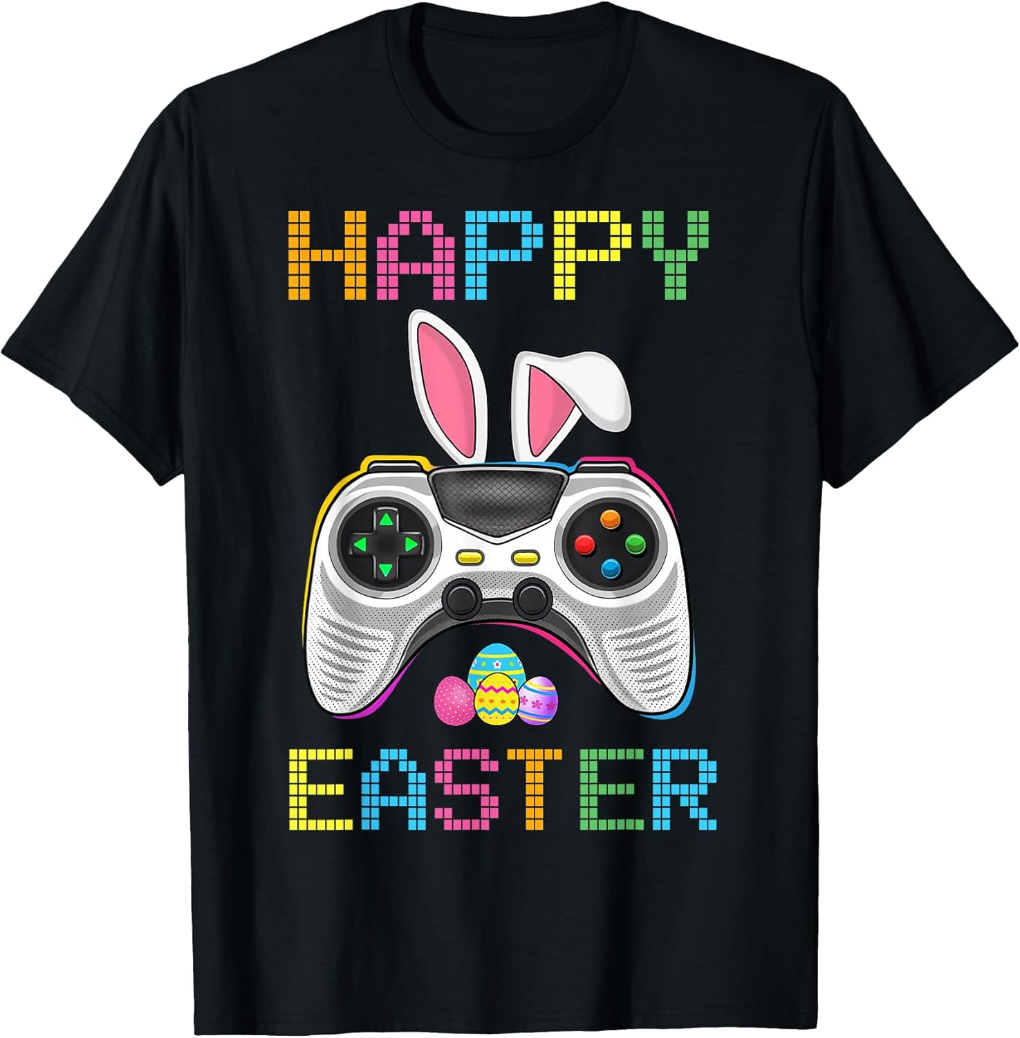 Video Game Easter Bunny Gaming Controller Gamer Boys Girls T-Shirt