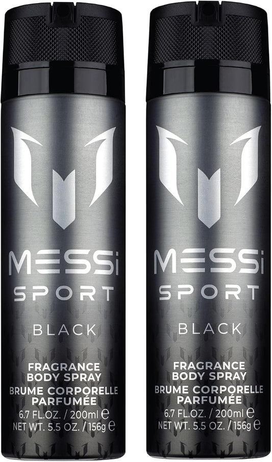 Sport Black Body Spray Duo: 2 Messsi Sport Black Body Spray