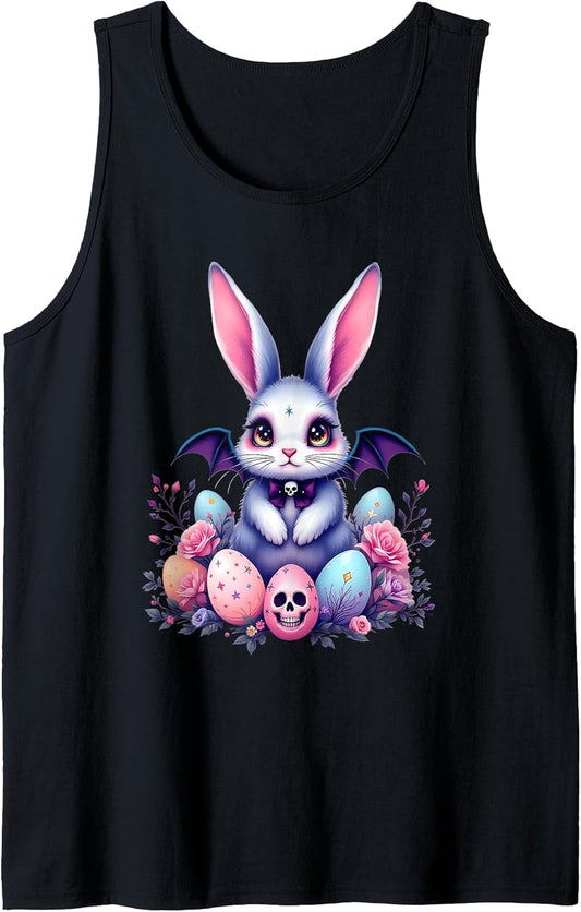Gothic Easter Bunny – Spooky Cute Pastel Goth Design Tank Top