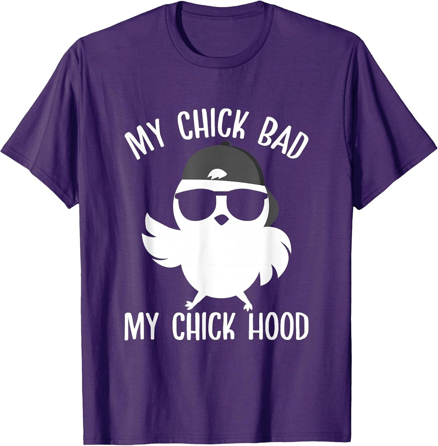 Osterhasen-Eierjagd-Kleidung My Chick Bad My Chick Hood Funny Easter Day T-Shirt
