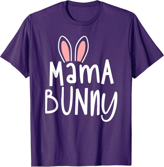 Easter Family Matching Outfits Pastel Color, Mama Bunny T-Shirt
