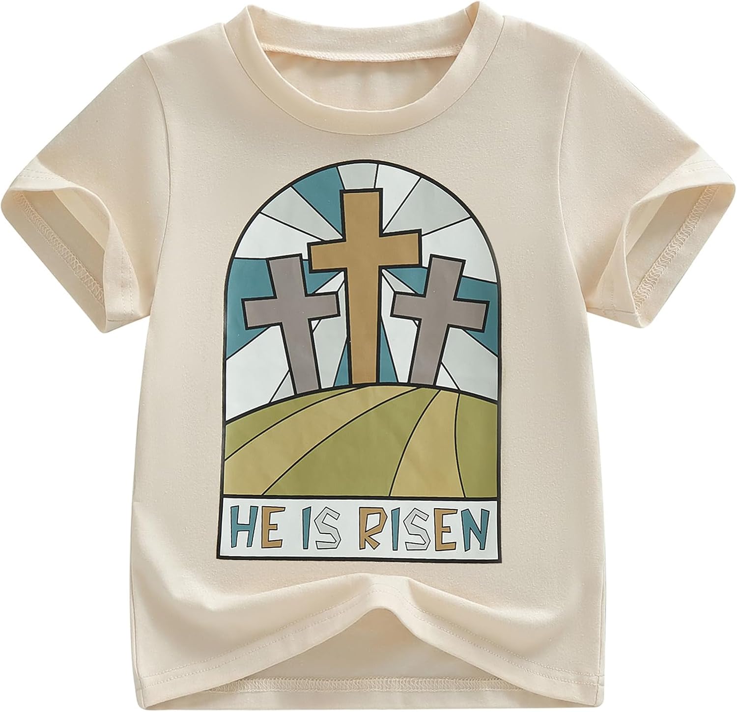 Easter Bunny Shirt for Toddler Boys Girls Kids Funny Rabbit Letters Graphic Cotton Short Sleeve T-Shirt Top