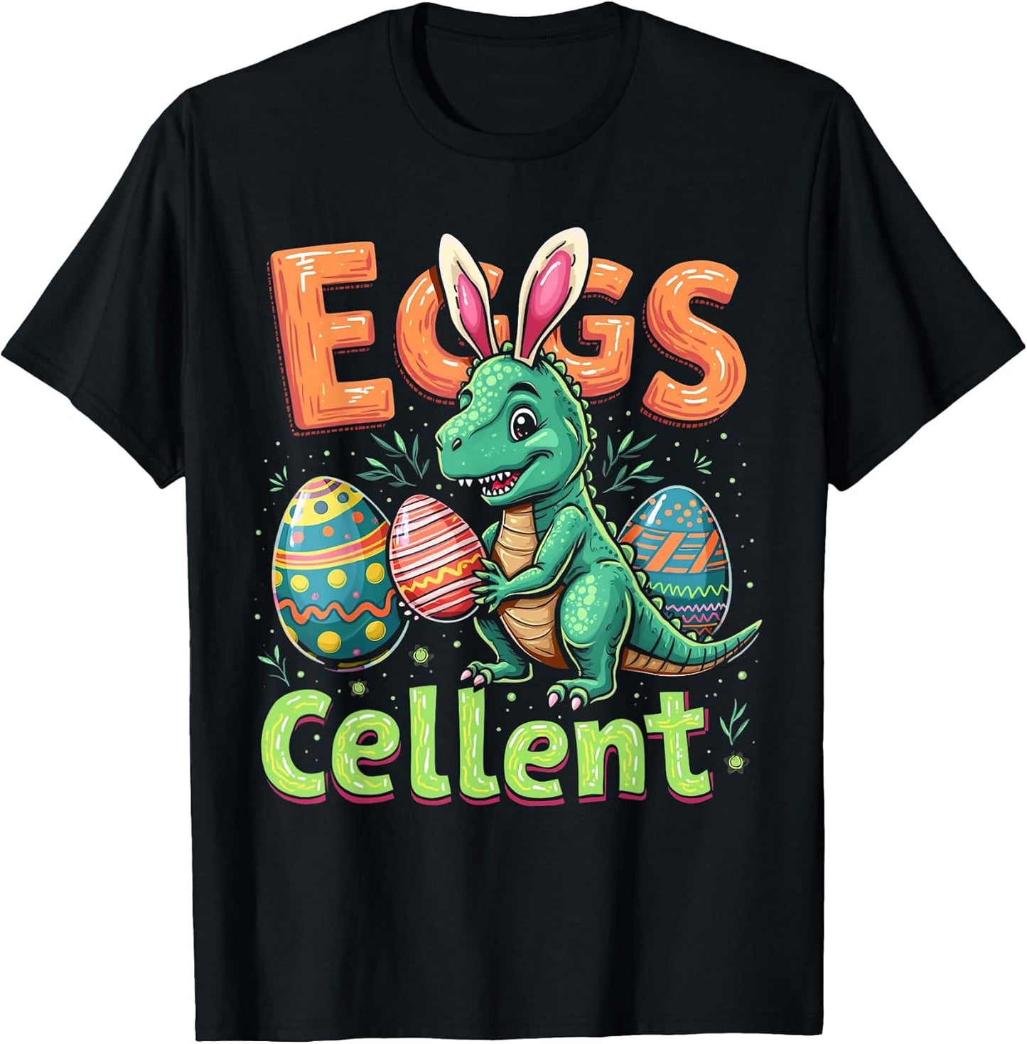 Eggs Cellent Easter Dinosaur T-Shirt