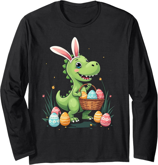 Dinosaur Easter Eggs Long Sleeve T-Shirt