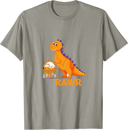 Easter Dinosaur Rawr Basket Egg Gift Cute Roar