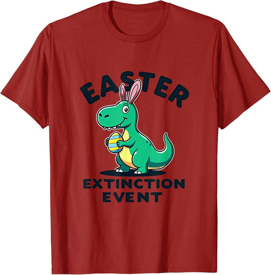 Easter Extinction Event Funny Dinosaur Design T-Shirt