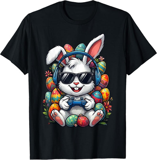 Funny Egg Hunt Gamer Bunny Easter for Boys, Kids, & Toddlers T-Shirt