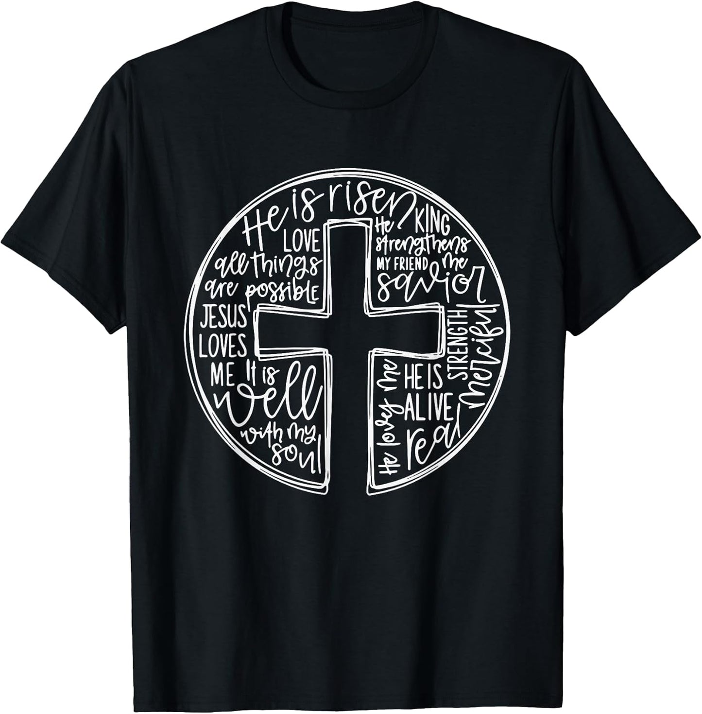 He Is Risen Easter Jesus Christian Cross Jesus Christian T-Shirt