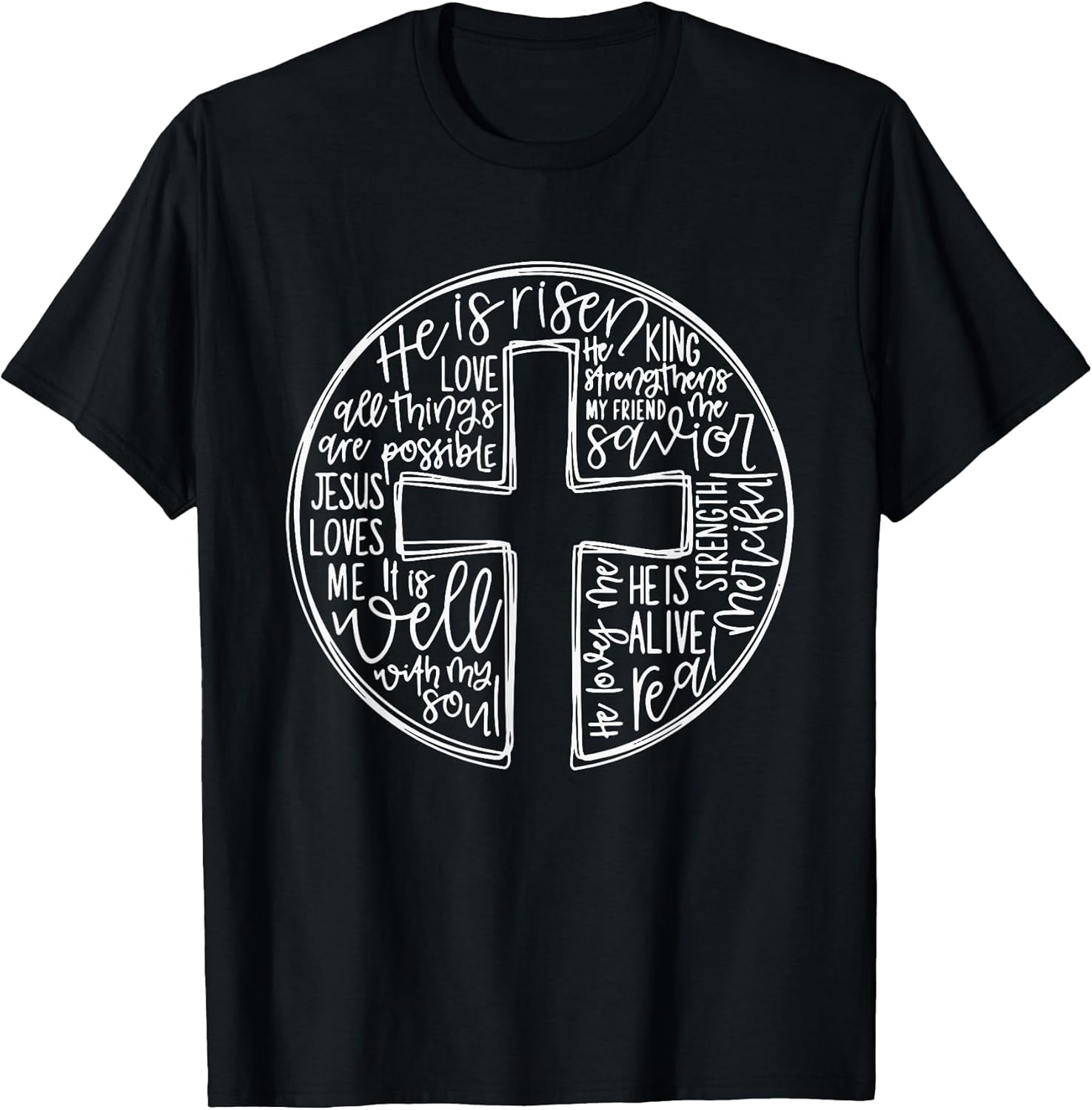 He Is Risen Easter Jesus Christian Cross Jesus Christian T-Shirt