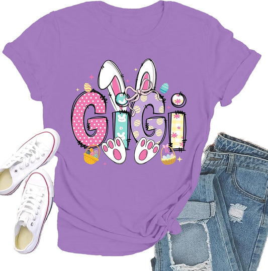 Womens Nana Shirts Mothers Day T-Shirt Cute Heart Nana Tee Tops